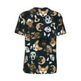 thumbnail image 2 of Daiia Dogs Mens Baseball Jersey Button Down Shirts Short Sleeve Sports Uniforms-4X-Large, 2 of 9