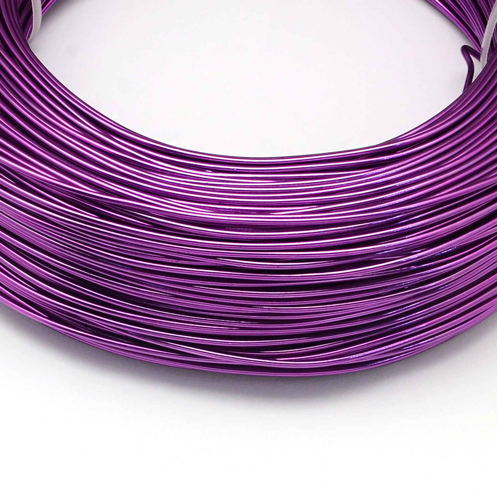 Anodized Aluminum Wire Bendable Metal Craft Wire Flexible Craft Wire Dark Violet 18 Gauge 1.0mm 200m/500g