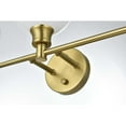 thumbnail image 5 of Living District Collier 3 Light Satin Gold And Frosted White Glass Wall Sconce, 5 of 8