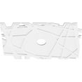 thumbnail image 2 of 34"W x 22 5/8"H x 4"ID x 12"C x 1"P Novo Architectural Grade PVC Contemporary Ceiling Medallion, 2 of 11