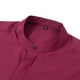 thumbnail image 4 of pstuiky camisa de manga larga para hombre, Camisa de negocios tipo cárdigan con cuello alto liso a la moda para hombre con botones Tops de hombre l, 4 of 6