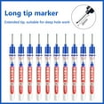thumbnail image 3 of Acrylic Paint Markers Acrylic Markers Permanent Markers Long Carpenter Ink Marker Pens Upgrade Colorful Carpenter Pen Construction Markers Marking Tool For Bathroom Woodworking 4 Color 3ml, 3 of 8