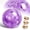 Purple, variant on W-Power Universal 60mm  Ball Style Manual Transmission Clear Diamond Crystal Bubble Shift Knob