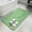 Green, variant on Ocean Conch Shell Bathroom Rugs Non Slip Washable Bath Mat Absorbent Front Door Mat Coastal Seahorse Coral Bows Vintage Aqua Indoor Doormat for Kitchen Entryway Shower Decor Accessories 15.7"x23.6"
