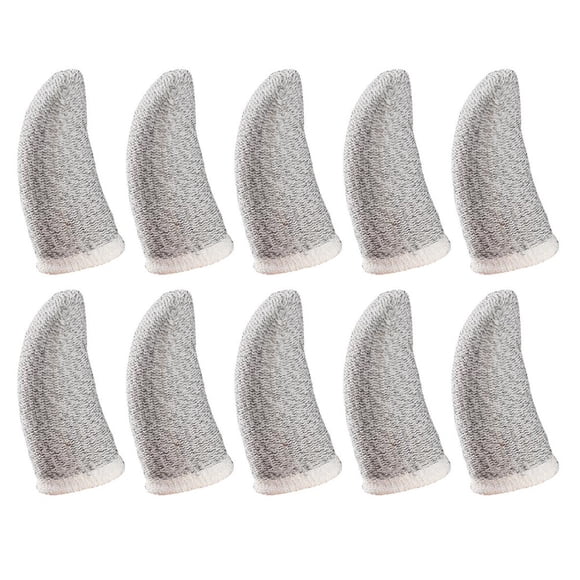 KAKOWELY 10 Pcs Breathable Thumb Sleeves Wear-resistant Finger Protectors Finger Props,1.73"X0.94"X0.04"