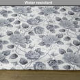 thumbnail image 6 of Ambesonne Grey Place Mats Set of 4, Vintage Roses Floral Art, Standard Size, Grey White, 6 of 6