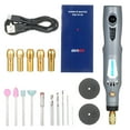 thumbnail image 1 of Multifunctional Mini H andheld Electric Grinder Set 6000 15000Rpm Power Rotary Tool Kit Rechargeable 3 In 1 Polisher Driller Grinder Pen Machine Kit with Micro Usb Charging Cable 21Pcs Access, 1 of 7