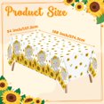 thumbnail image 2 of 2ooya Sunflower Elephant Theme Printed Table Cover for Gender Reveal Birthday Party，3pcs, 2 of 6