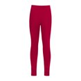 thumbnail image 2 of Fldy Youth Girls' Athletic Dance Leggings Kids Solid Compression Pants Running Active Yoga Tights Burgundy 8, 2 of 6
