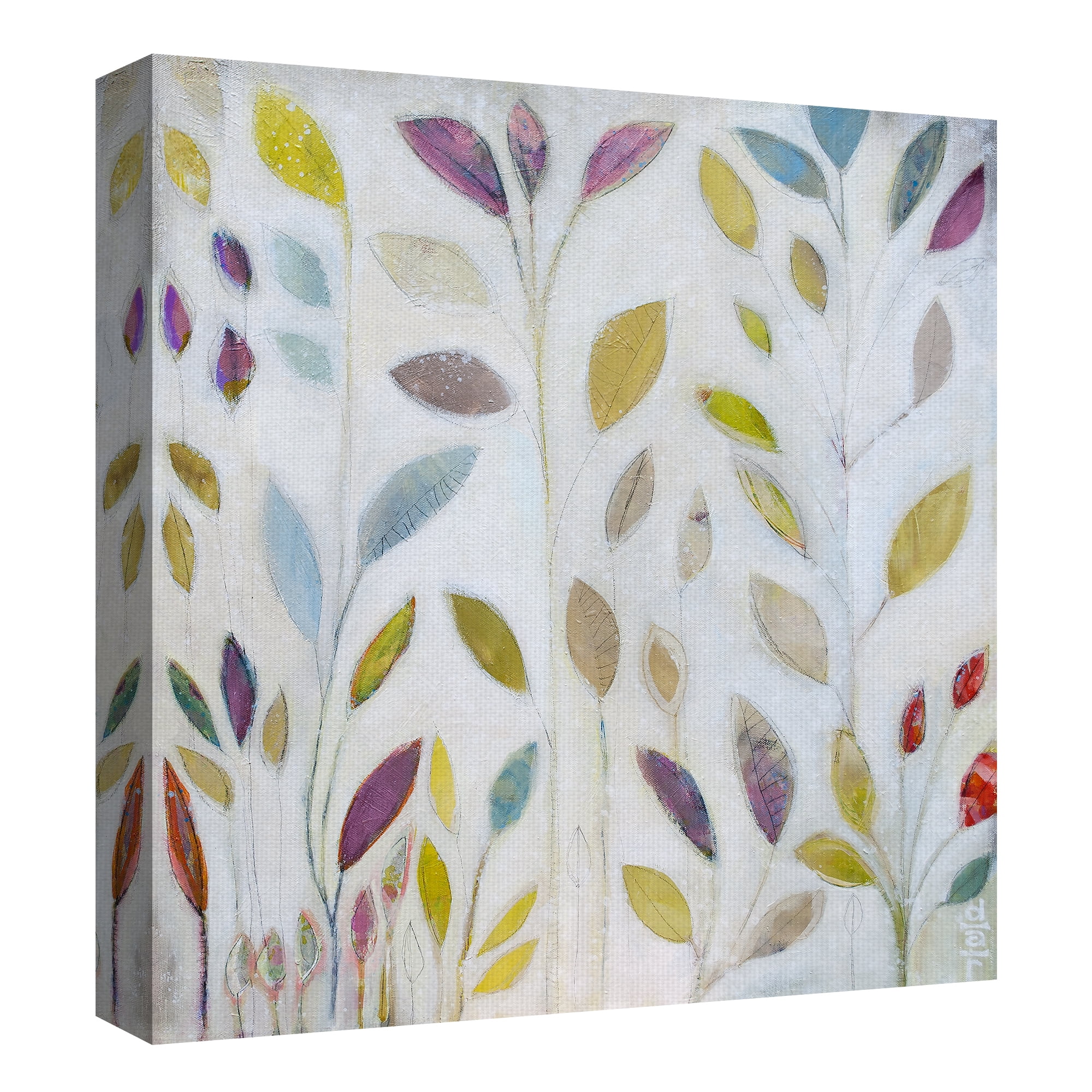 Fine Art Canvas Once III Colorful Leaves by Dar James Canvas Art Print