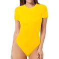 thumbnail image 1 of Xishao Women's Round Neck Short Sleeve T Shirts Basic Bodysuits Xishao ropa, 1 of 2
