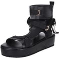 thumbnail image 2 of Womens Sandals Ladies Beach Sandal Summer Casual Platform Open Toe Ankle Strap Velcro String Cute Sandals for Women, 2 of 7