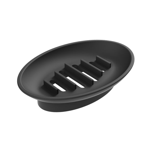 Yhmxh Self Draining Soap Dish for Bathroom Sink, Slotted Oval Bar Soap Holder, Plastic Soap Tray with Drainage Grooves, Rustproof Soap Saver for Shower Kitchen Countertop Bathroom Accessory