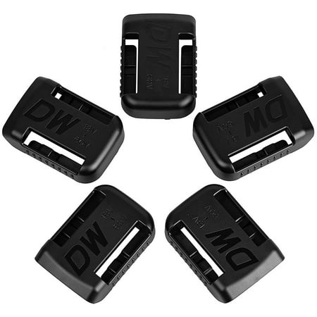 

Ghopy 5Pcs Tool Mount Holder Plastic Electric Tool Battery Dock Holder Heavy Duty Power Tool Hanger for 14.4V 18V 20V 54V 60V Lithium-Ion Battery Power Tool