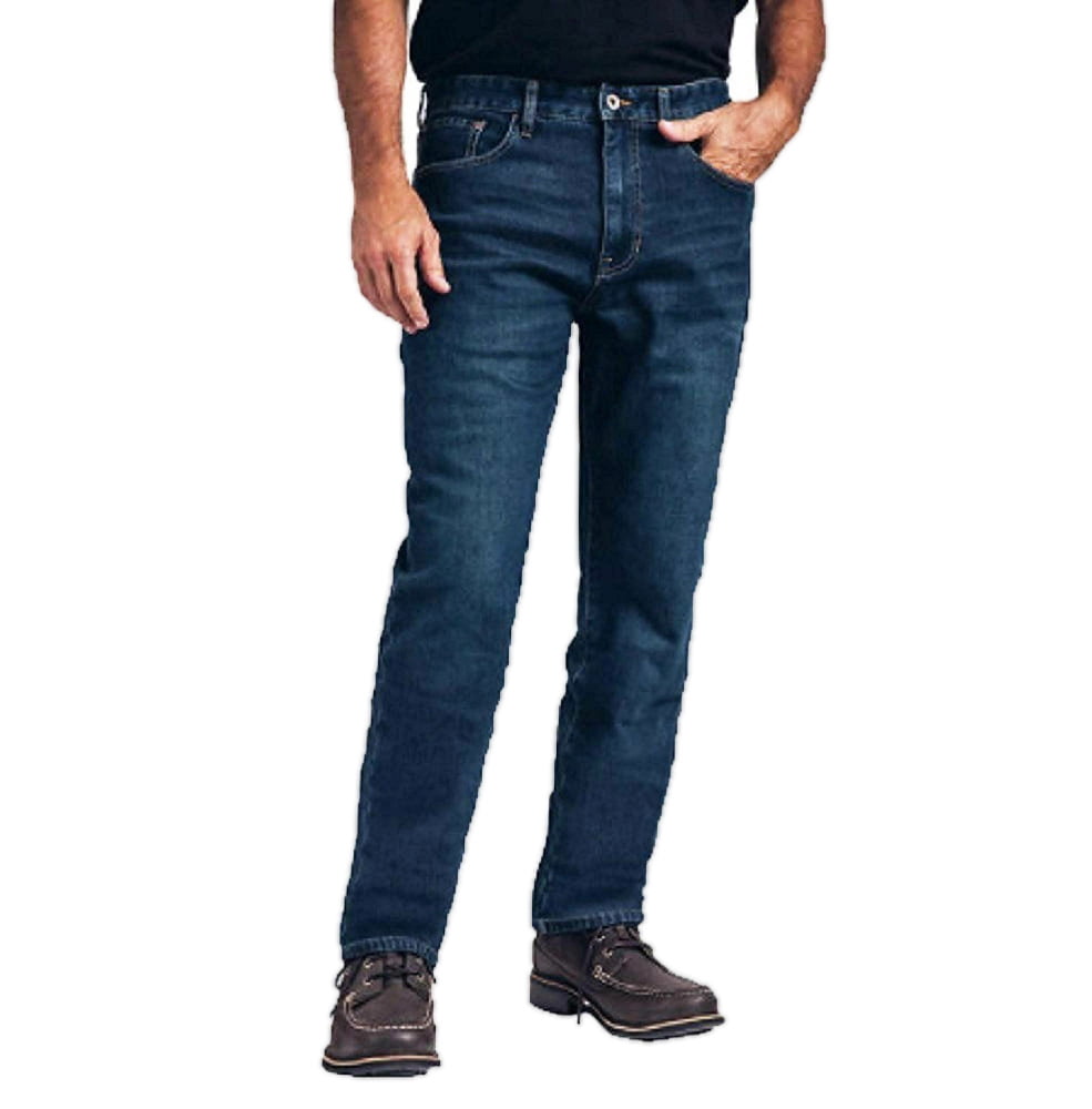 Weatherproof Men Vintage Regular Stretch Fleece-Lined Jeans Dark Denim ...
