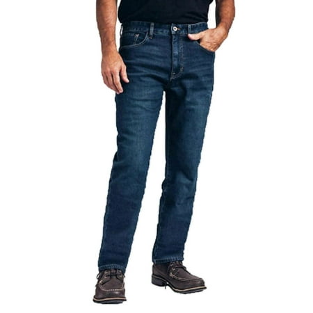 Weatherproof Men Vintage Regular Stretch Fleece-Lined Jeans Dark Denim