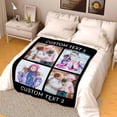 thumbnail image 6 of Photo Blanket Customized Customized Blanket Gifts for Best Friend Sister Family Dad Mom Daughter Son (7 Size), 6 of 6