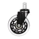 thumbnail image 5 of Rueda universal de PU de 3 pulgadas con clip de seguridad, rueda negra con soporte de carga fuerte, rueda transparente, silla de oficina, rueda silenciosa, 1 unidad Rojo Verde, 5 of 5