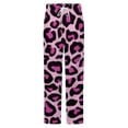 thumbnail image 5 of Leopard Light Purple Background Winter Female Pants Flannel High Waist Women Pants Lady Warm Straight Leg Plush Trousers, 5 of 7