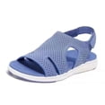 thumbnail image 2 of Sandalias de verano para mujer, zapatos informales cómodos, tejidos elásticos, transpirables, de gran tamaño, 2 of 5