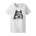 thumbnail image 1 of Cute Wolf Head T-Shirt Men -Image by Shutterstock, Male XX-Large, 1 of 2