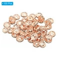 thumbnail image 3 of Unique Bargains 10mm Spacer Beads, 100pcs Bead Spacers Rhinestone Round Bulk Beads for Jewelry Making, Rose Gold, 3 of 5