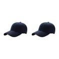 thumbnail image 3 of kurtrusly Sun Protection Baseball Cap Universal Size For Outdoor Adventures Universal Baseball Cap Polyester Outdoors Sun Cap dark blue 2Set, 3 of 6