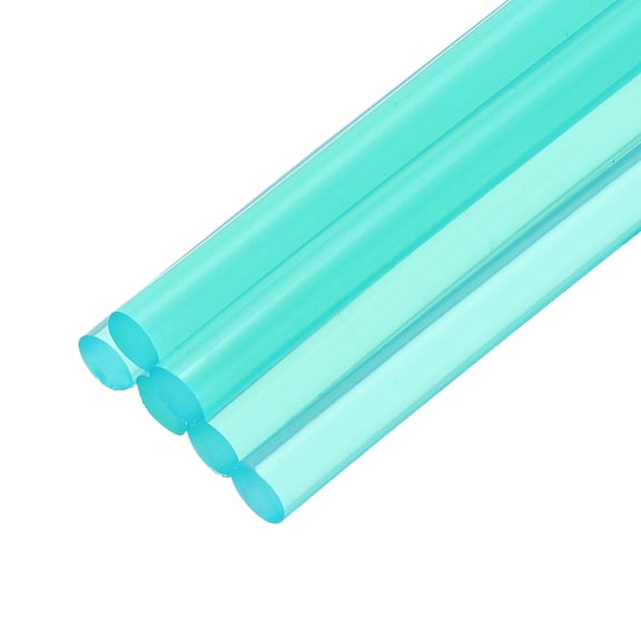 Uxcell Mini Hot Glue Sticks for Glue Gun 4-inch x 0.28-inch Clear Blue 6pcs