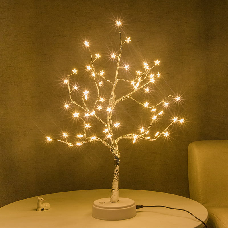 Bonsai Tree Light for Room Decor, Aesthetic Lamps for Living Room, Cute  Night Light for House Decor, Good Ideas for Gifts, Home Decorations,  Weddings,snowflake,F112871 
