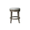 thumbnail image 3 of Maven Lane Alexander Backless Counter Stool in Reclaimed Oak Finish w/ Ash Grey Fabric Upholstery, 3 of 5