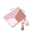 thumbnail image 6 of bestolf Color Block Women Wallet Slim Card Holder Wallet Bifold Mini Wallet with ID Window Zipper Coin Pocket for Work Daily Use (Black ), 6 of 8