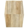 thumbnail image 6 of Terry SOLID MANGO WOOD 16 inch Wide Irregular Contemporary Side Table in Natural, Fully Assembled, 6 of 9