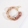 thumbnail image 2 of Multicolor Resin Lightweight Summer Chunky Thick Link Chain Bracelets Trendy Y2k Rainbow Candy Color Thick Paperclip Chain Bracelet for Women Girls Teen Surfer Beach Jewelry, 2 of 7