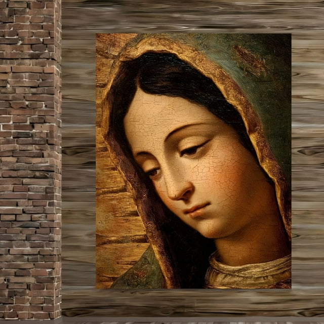 Cuadro Decorativo Religioso 80x122cm Vírgen de Guadalupe