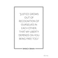 thumbnail image 3 of Ball, Susan 12x14 Black Modern Framed Museum Art Print Titled - Justice Grows, 3 of 5