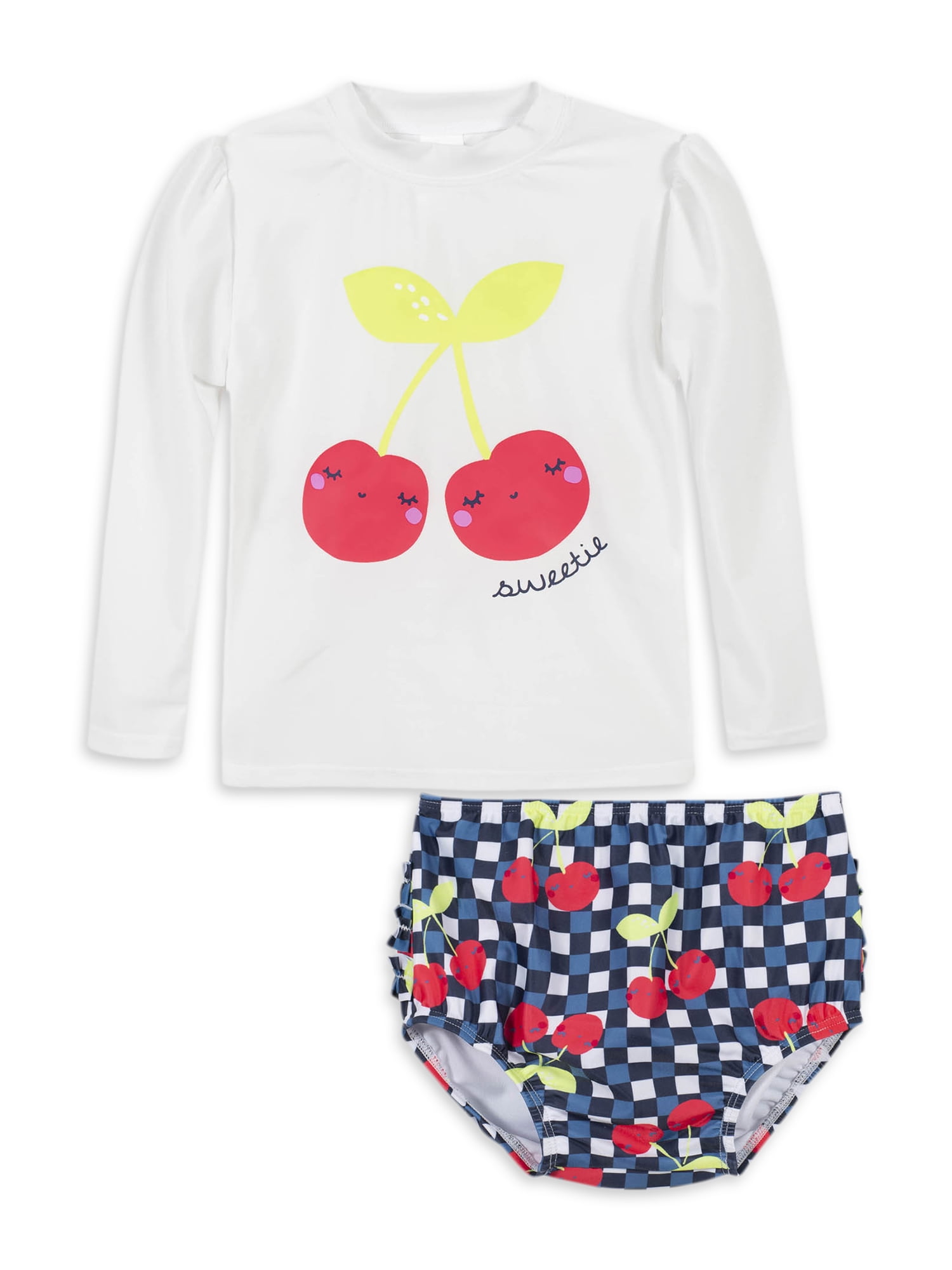 red baby swimsuit