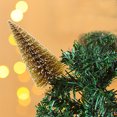 thumbnail image 5 of Flocked Christmas Tree,Slim Christmas Trees Christmas Tree Bottle Brush Trees, Miniature Plastic Pine Trees for Crafts Sisal Frosted Mini Christmas Trees Decor for Home Tabletop Ornaments(Gold), 5 of 8