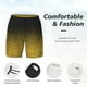 thumbnail image 3 of Balery Gold Glitter Gradient Bañador para hombre, shorts de playa de secado rápido con entrepierna y forro de compresión-XX-Large, 3 of 6