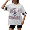thumbnail image 2 of Women's Gameday Couture White UConn Huskies Iconic Oversized Fashion Jersey, 2 of 5