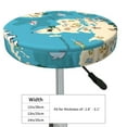 thumbnail image 4 of Daiia World Map With Animal Stool Covers Round,Round Bar Stool Covers Waterproof Bar Chair Covers Washable Stool Cushion Slipcover for 12-14 Inch Chair-13 inch, 4 of 7
