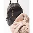 thumbnail image 3 of Soft Beige - Cable Knit & Faux Fur Infinity Scarf, 3 of 7