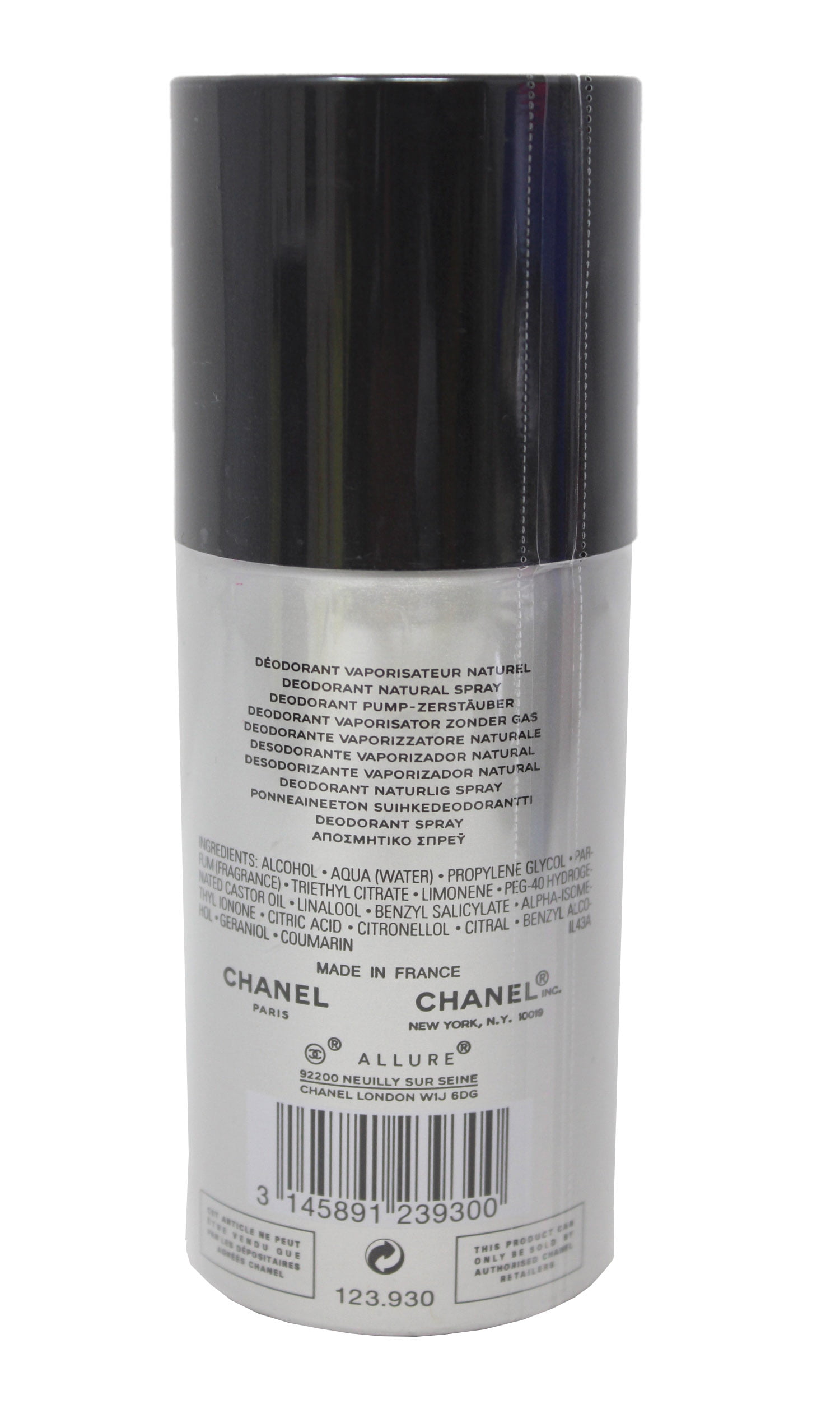 Chanel Allure Homme Sport Deodorant Spray 3.4 oz 