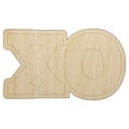 thumbnail image 1 of XO Hugs Kisses Wood Shape Unfinished Piece Cutout Craft DIY Projects - 6.25 Inch Size - 1/4 Inch Thick, 1 of 7