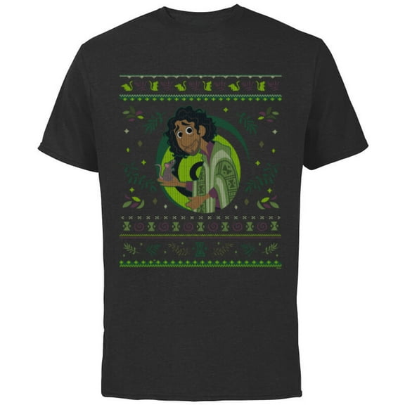 Disney Encanto Bruno Madrigal Ugly Christmas Sweater - Short Sleeve Cotton T-Shirt for Adults - Customized-Black