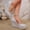 #18Silver, variant on Womens Pumps Platform Wedge Round Toe Slip-on Chunky Block High Heel Dress Shoes Sandals