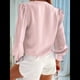 thumbnail image 5 of Blusas Informales de Negocios para Mujer, Camisas de Verano de Larga con Botones y Cuello en V, Blusas de . Rosa L, 5 of 8
