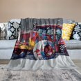 thumbnail image 2 of ALEPADNF Snow Plow Print Flannel Throw Blanket, Soft Plush Blankets for All Seasons, Lightweight & Durable, Various Sizes Available 50x60in, 2 of 6