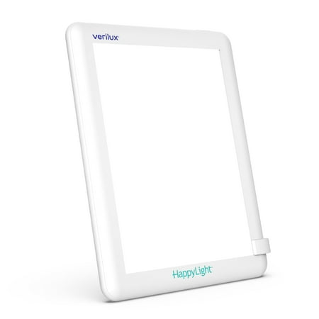 Verilux HappyLight Lucent - One-Touch Light Therapy Daylight Lamp with 10,000 Lux, UV-Free, LED Bright White Light & Detachable Stand for Boosting Mood & Improving Sleep