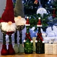 thumbnail image 6 of Dalrosia 12pcs Mini Plaid Christmas Hat Scarf Set Christmas Wine Bottle Cover Christmas Buffalo Plaid Mini Xmas Santa Hat Scarf for Wine Bottle Xmas Craft, 6 of 7