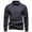 Dark Gray, variant on Men's Ribbed Knit Pullover Sweater with Collar Long Sleeve Casual Workwear Top